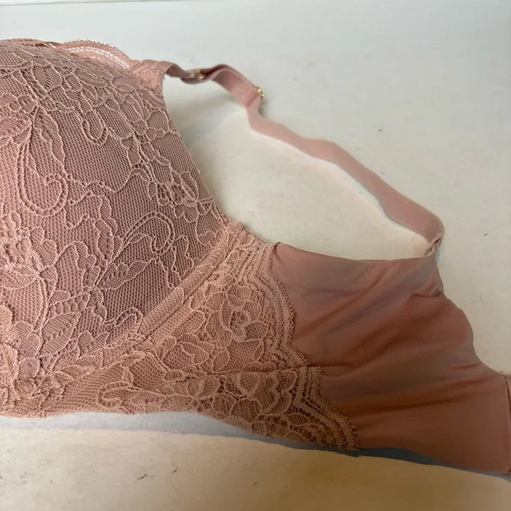 Joyspun Elegant Lace Bra  Underwire, Padded Pink Size 36DD